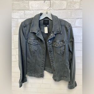 Liverpool Gray Denim Jacket Size Medium